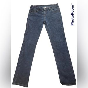 ECI dark wash straight leg women’s jeans